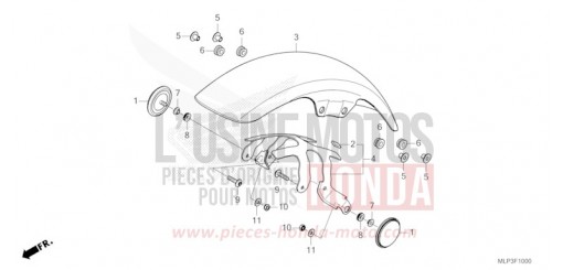 FRONT FENDER CL500AS de 2025